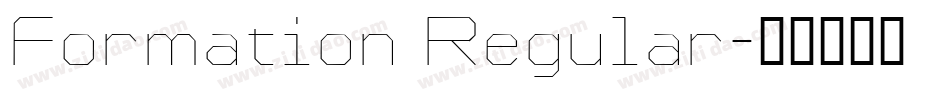 Formation Regular字体转换